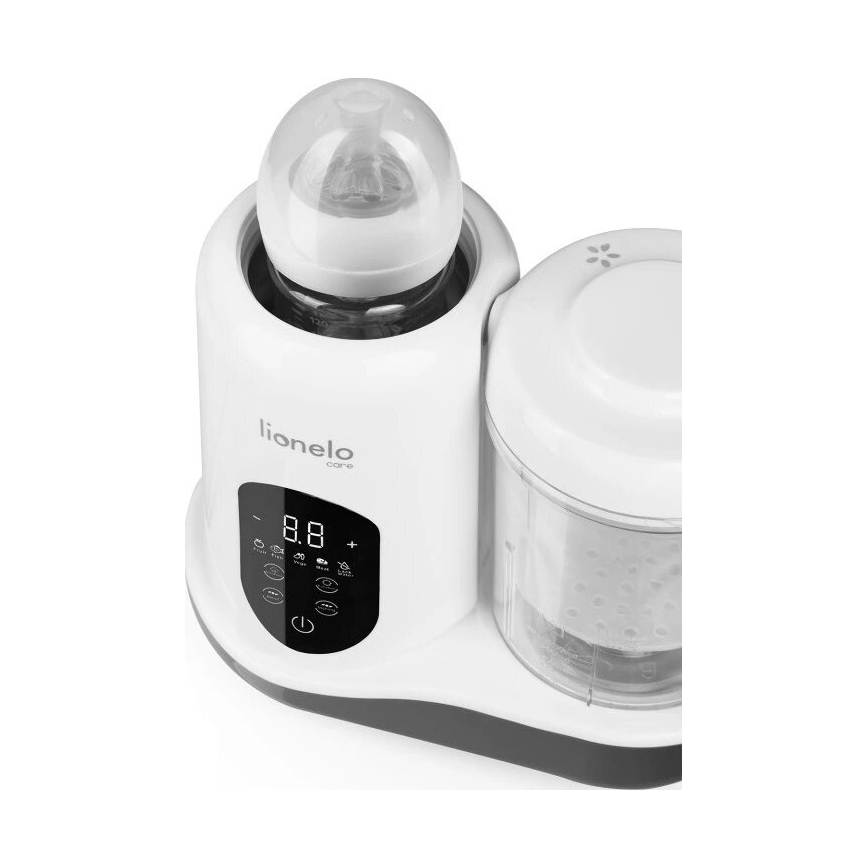 Lionelo - Stoomkoker 5in1 BABYMENU 110W/230V wit/grijs
