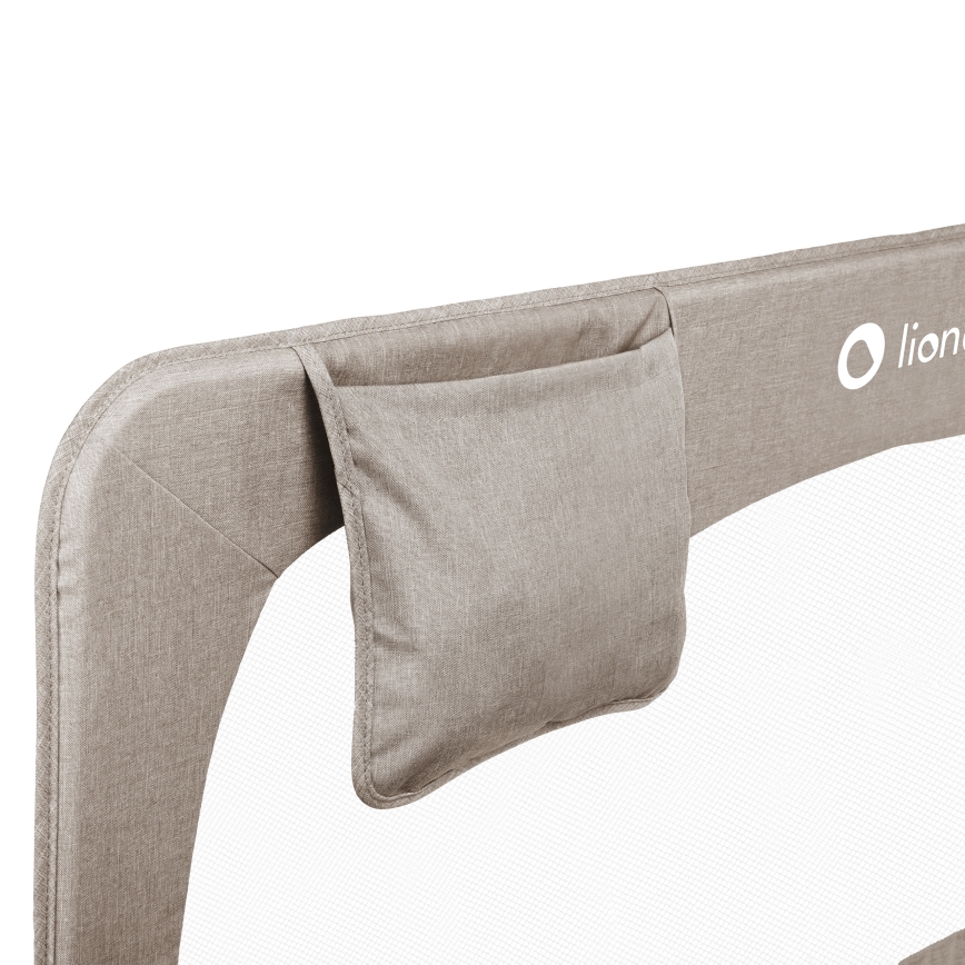 Lionelo - Veiligheidshek voor bed HANNA Beige Melange