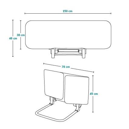 Lionelo - Veiligheidshek voor bed LORA XL donkergrijs