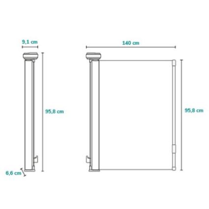 Lionelo - Veiligheidshekje THEA zwart