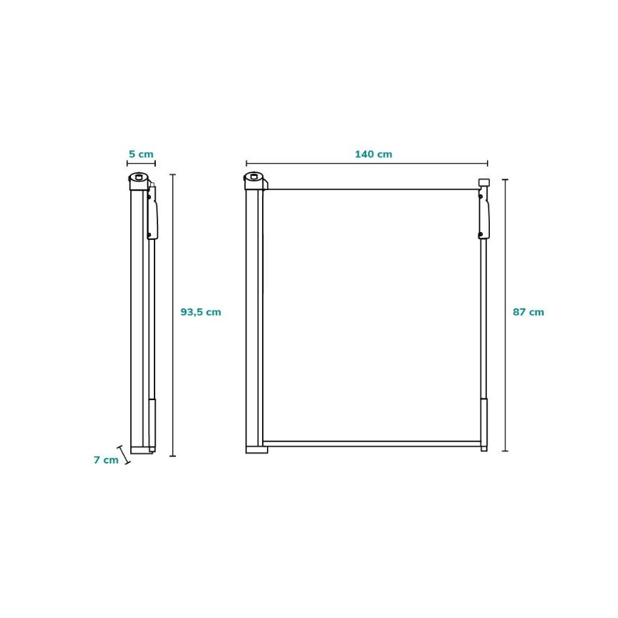 Lionelo - Veiligheidshekje TULIA zwart