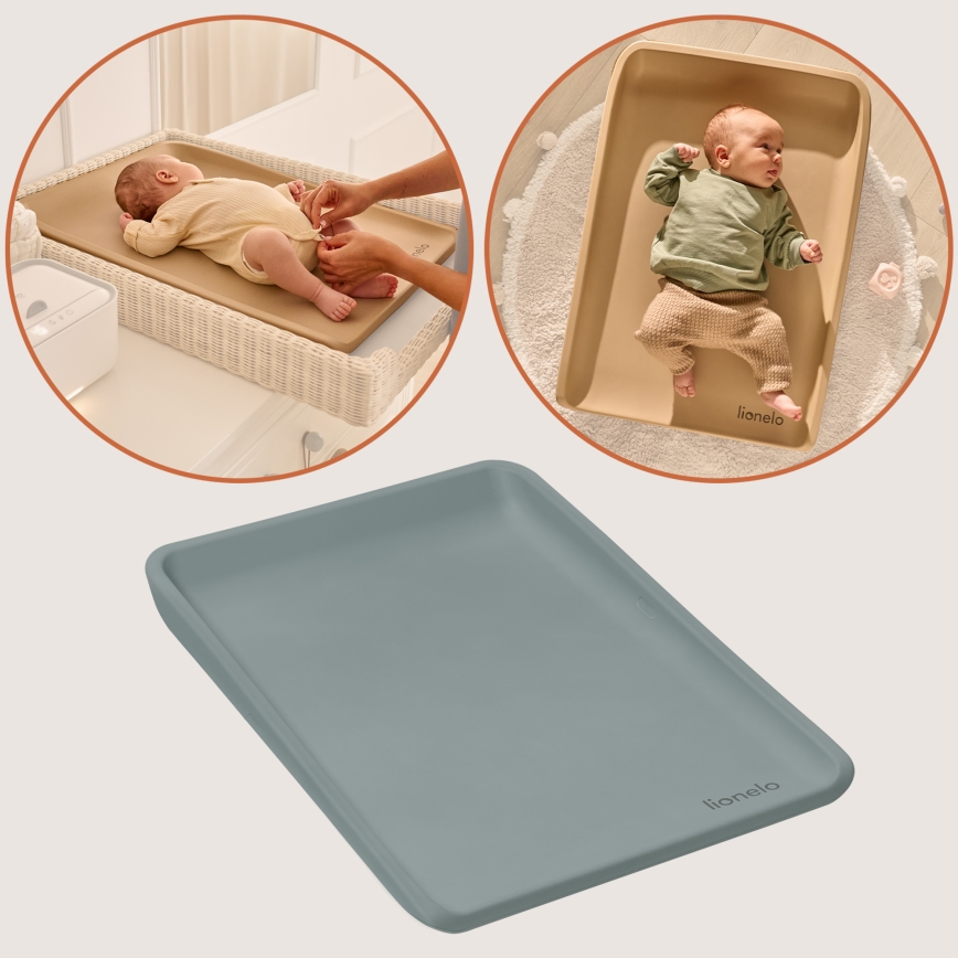 Lionelo - Verschoonmat MEGS 49x70 cm Grey Dove