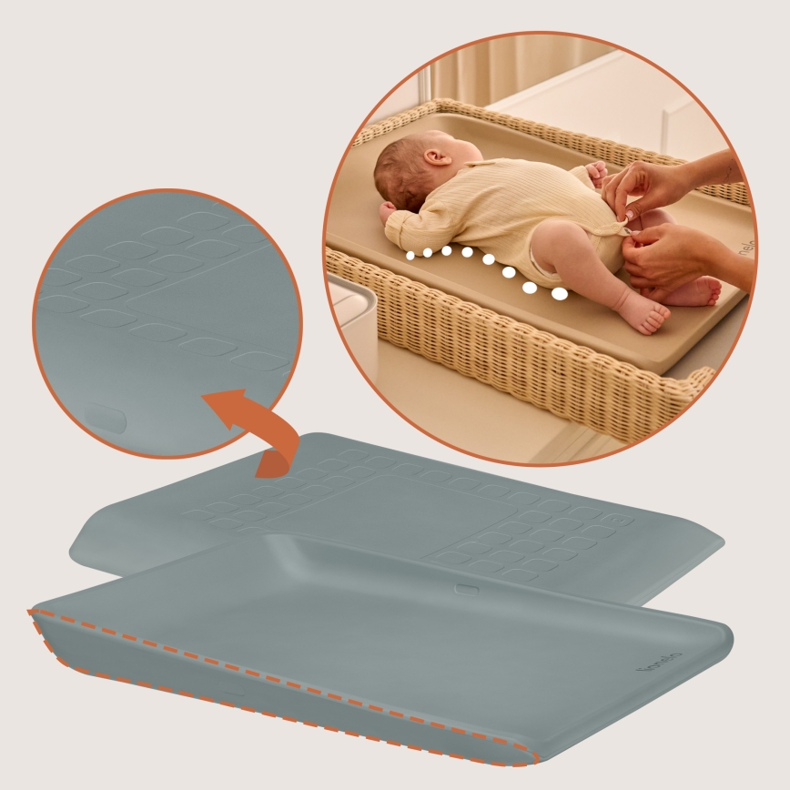 Lionelo - Verschoonmat MEGS 49x70 cm Grey Dove