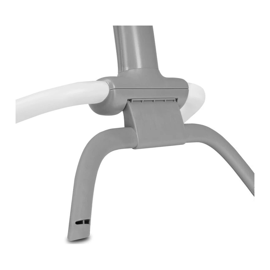 Lionelo - Vibrerende babywipstoel met melodie PASCAL 2xAA grijs/turkoois