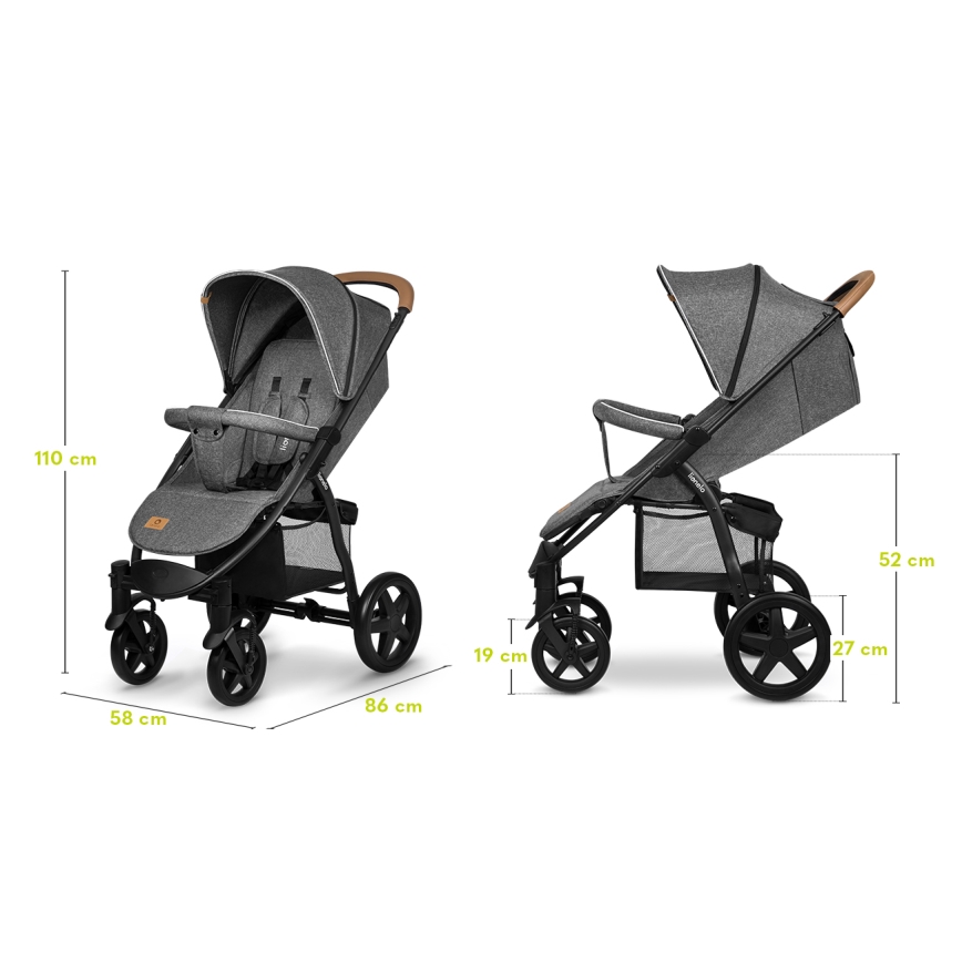 Lionelo - Wandelwagen ANNET PLUS grijs