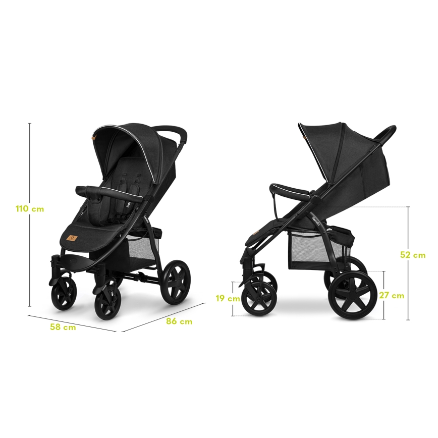 Lionelo - Wandelwagen ANNET PLUS zwart