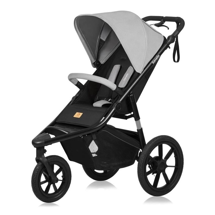 Lionelo - Wandelwagen AZURA zwart/grijs