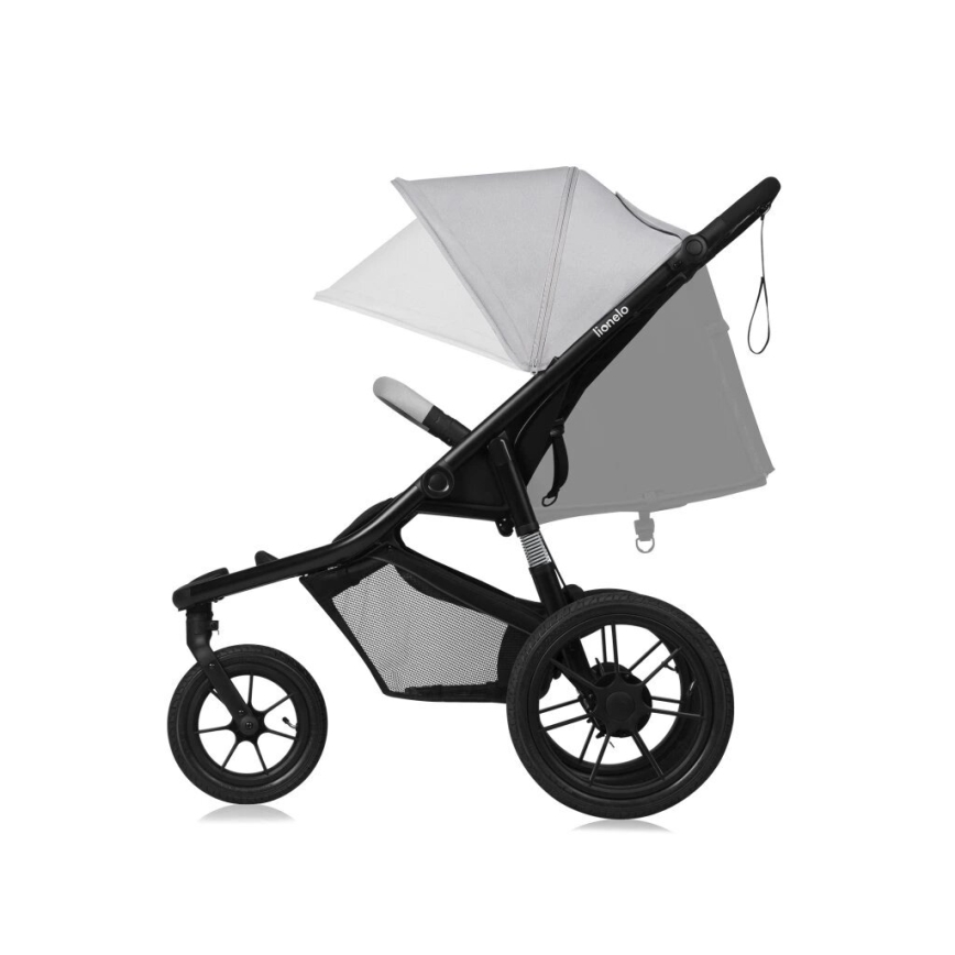 Lionelo - Wandelwagen AZURA zwart/grijs