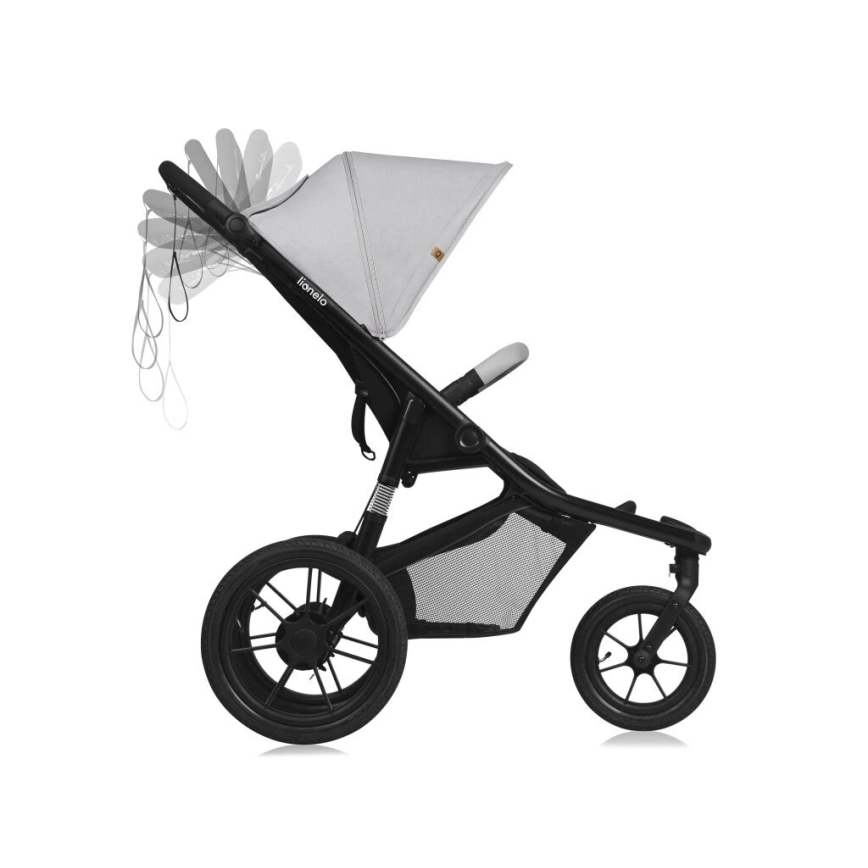 Lionelo - Wandelwagen AZURA zwart/grijs