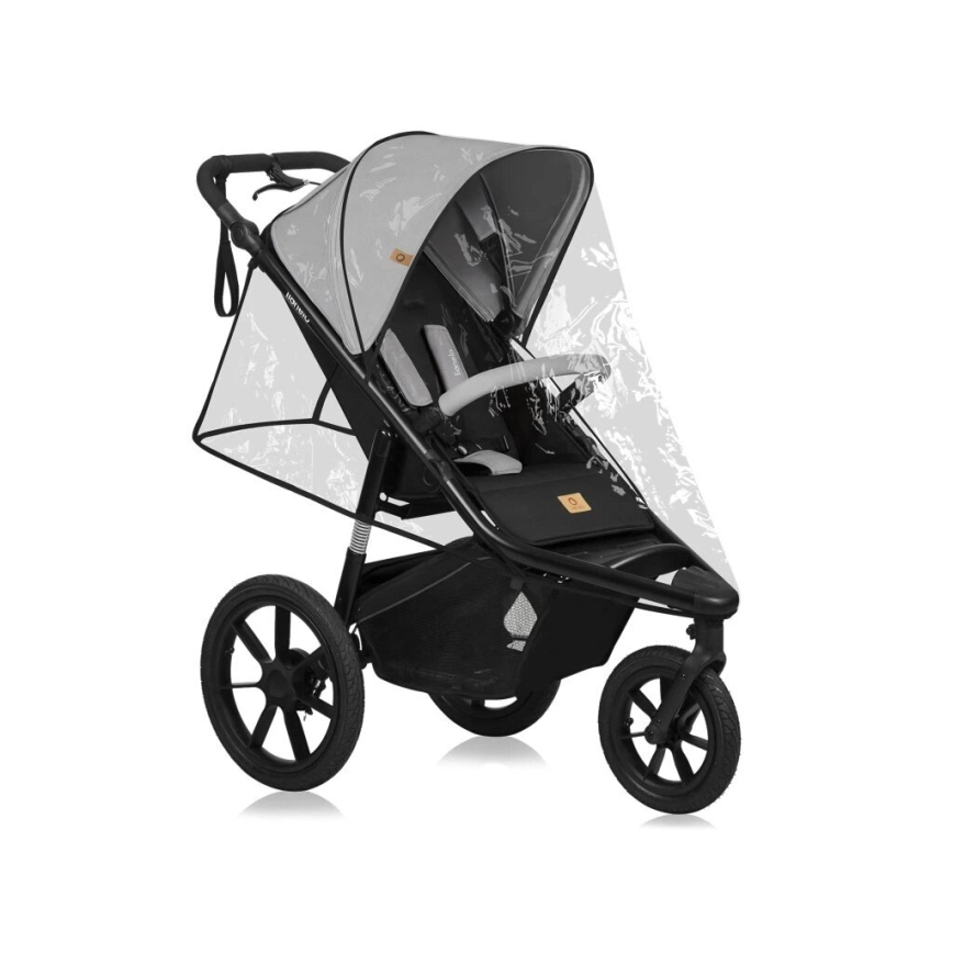Lionelo - Wandelwagen AZURA zwart/grijs