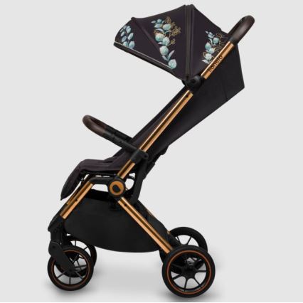 Lionelo - Wandelwagen CLOE zwart/blauw/goud
