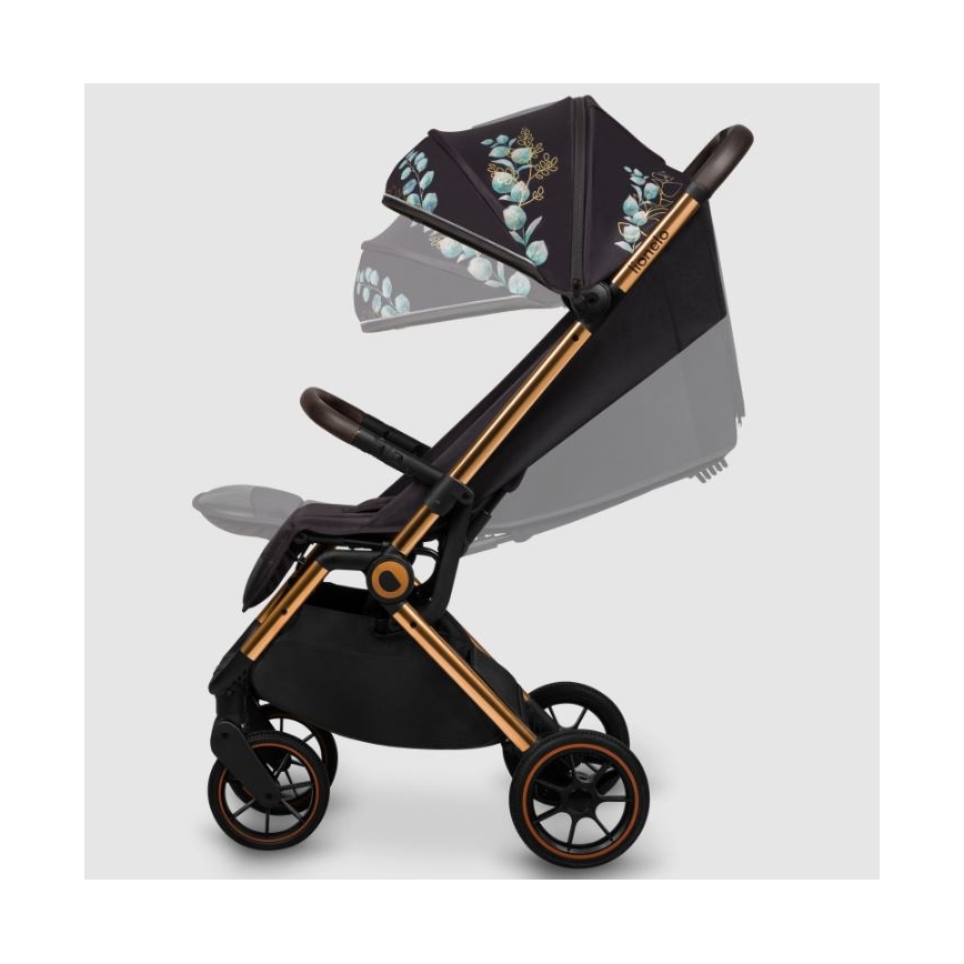 Lionelo - Wandelwagen CLOE zwart/blauw/goud