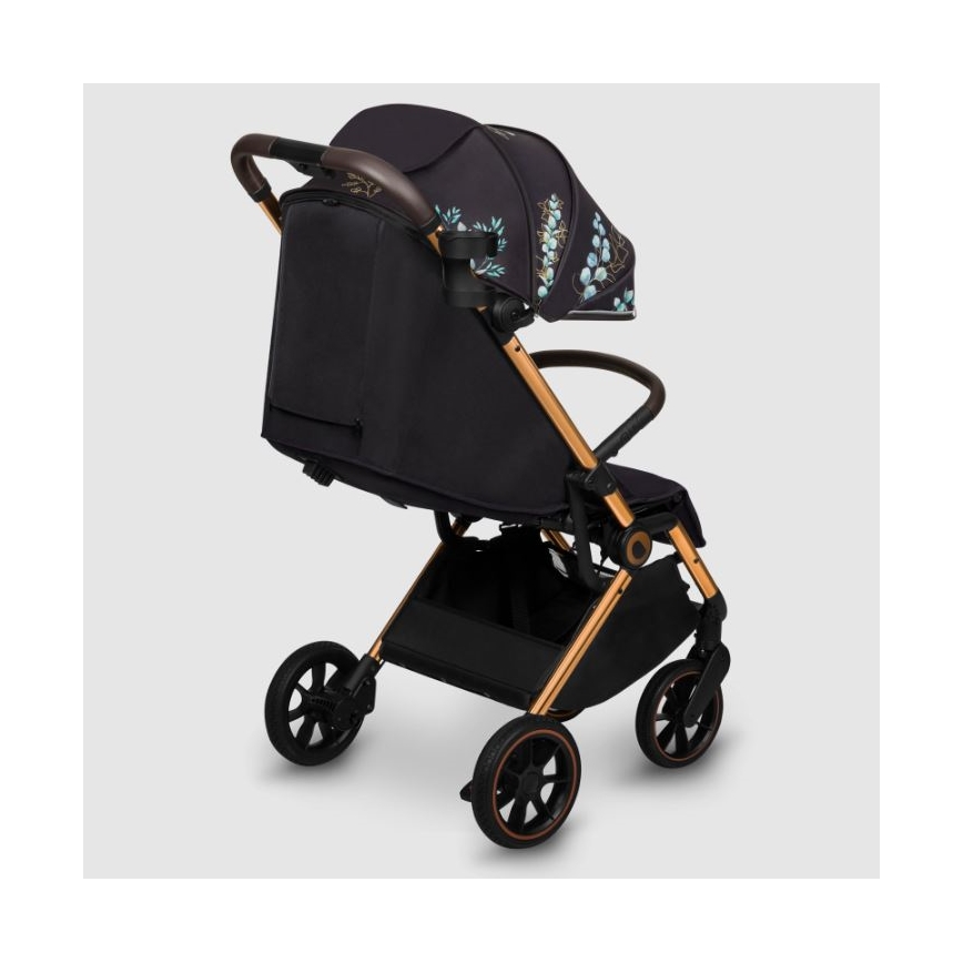 Lionelo - Wandelwagen CLOE zwart/blauw/goud