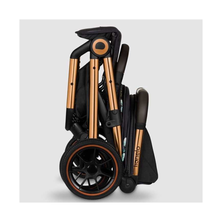 Lionelo - Wandelwagen CLOE zwart/blauw/goud