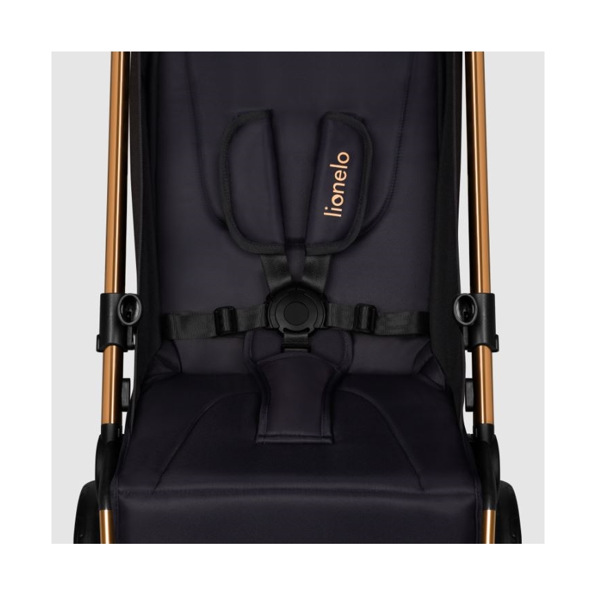 Lionelo - Wandelwagen CLOE zwart/blauw/goud
