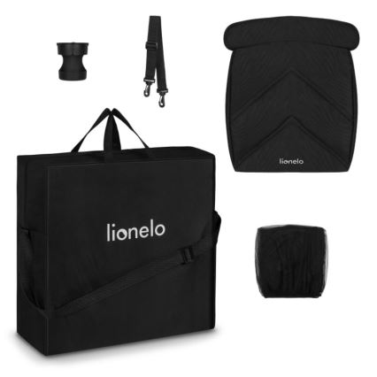 Lionelo - Wandelwagen CLOE zwart/grijs