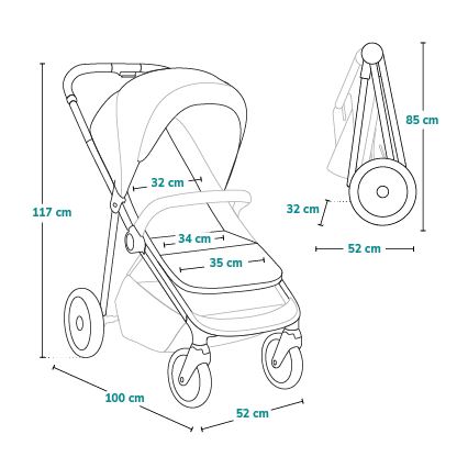 Lionelo - Wandelwagen EMMA ONE beige
