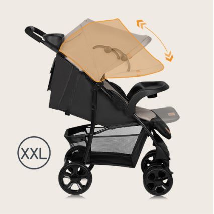 Lionelo - Wandelwagen EMMA PLUS beige/zwart