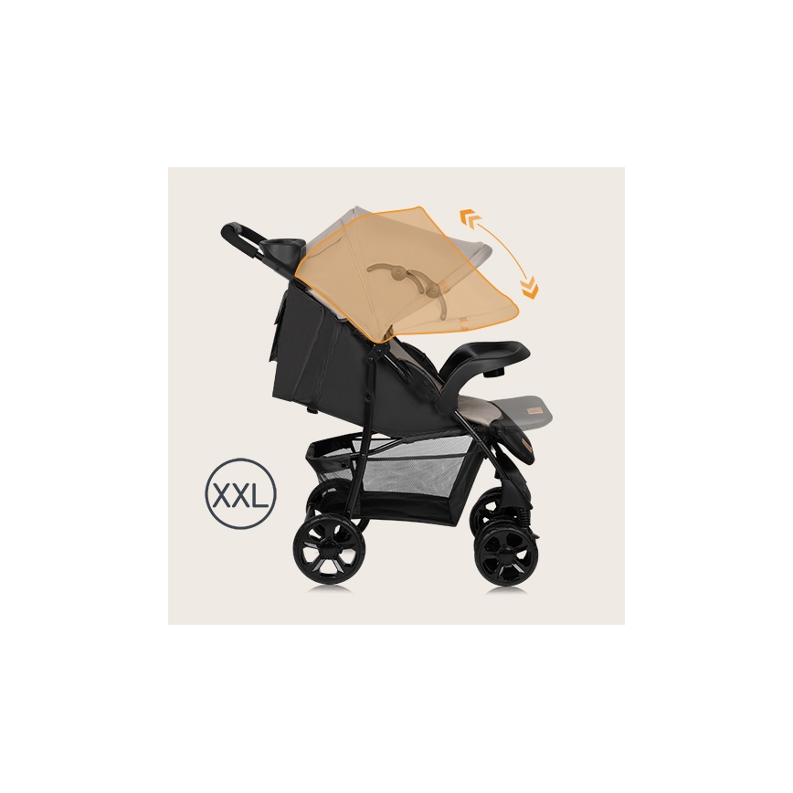 Lionelo - Wandelwagen EMMA PLUS beige/zwart