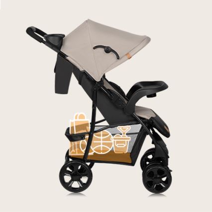 Lionelo - Wandelwagen EMMA PLUS beige/zwart