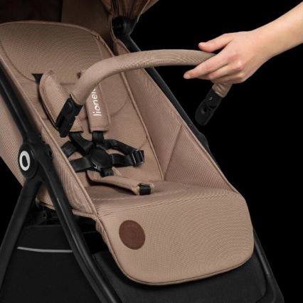 Lionelo - Wandelwagen INGRID beige/zwart