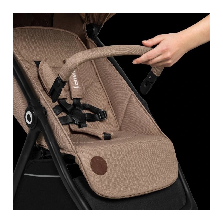 Lionelo - Wandelwagen INGRID beige/zwart