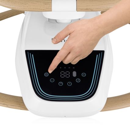 Lionelo - Wipstoel met melodie OLIVIA Beige Natural + afstandsbediening