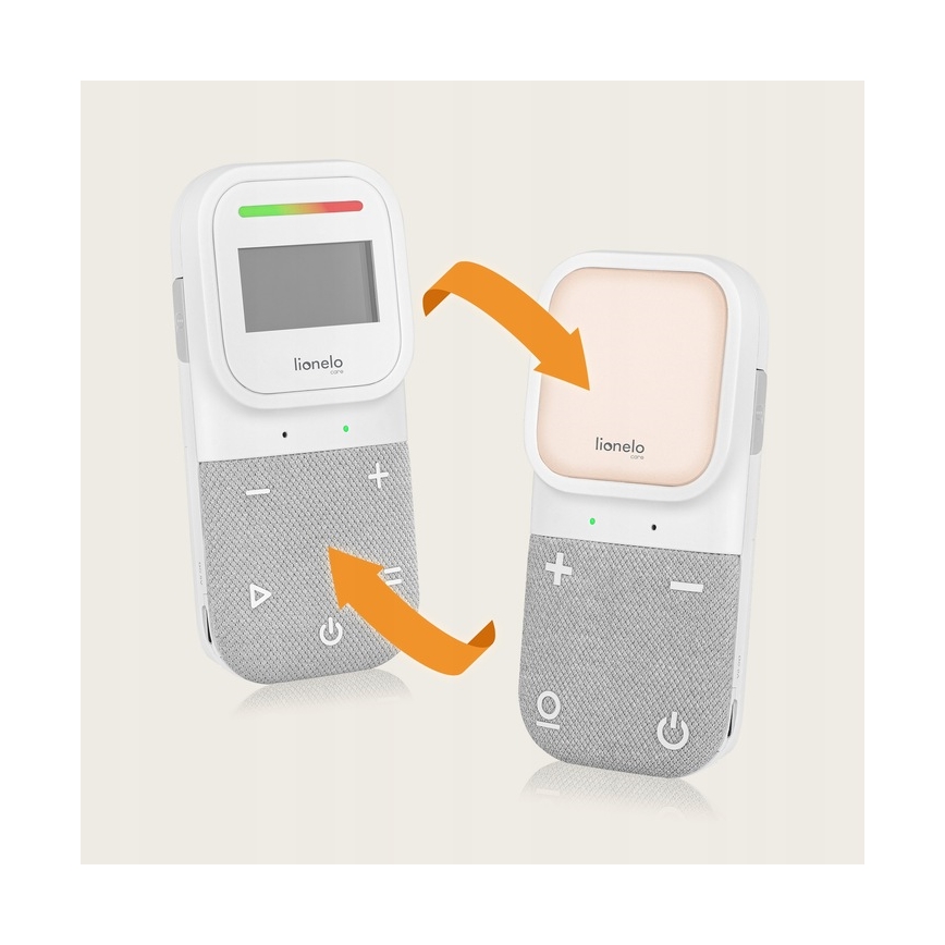 Lionelo - Wireless rechargeable audio baby monitor BABYLINE 2.3 5V