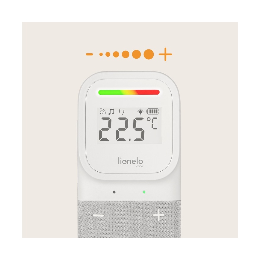 Lionelo - Wireless rechargeable audio baby monitor BABYLINE 2.3 5V