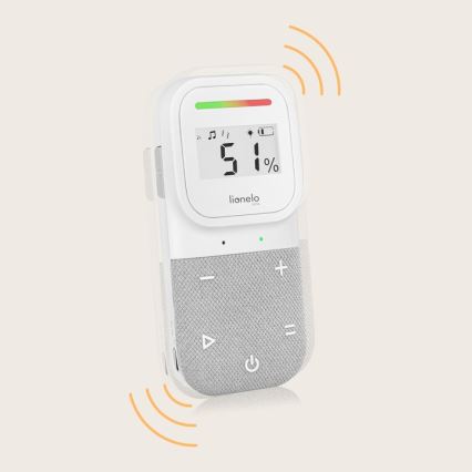 Lionelo - Wireless rechargeable audio baby monitor BABYLINE 2.3 5V