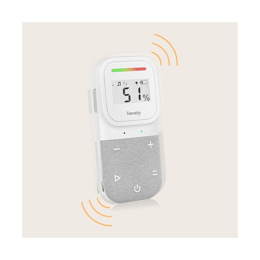 Lionelo - Wireless rechargeable audio baby monitor BABYLINE 2.3 5V