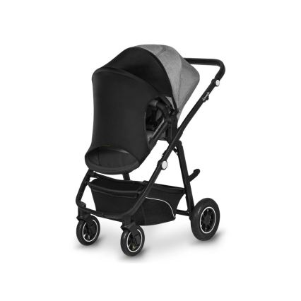 Lionelo - Zonnescherm voor kinderwagen SUN COVER Zwart carbon