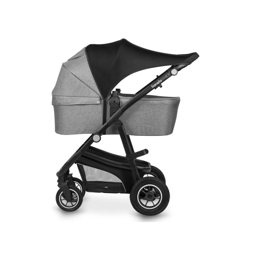 Lionelo - Zonnescherm voor kinderwagen SUN COVER Zwart carbon