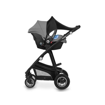 Lionelo - Zonnescherm voor kinderwagen SUN COVER Zwart carbon