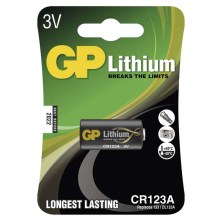 Lithium batterij CR123A GP LITHIUM 3V/1400 mAh