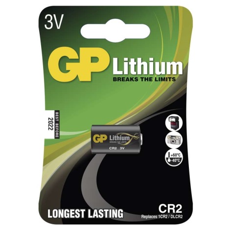 Lithium batterij CR2 GP LITHIUM 3V/800 mAh