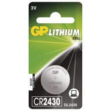 Lithium knoopcel batterij CR2430 GP LITHIUM 3V/300 mAh