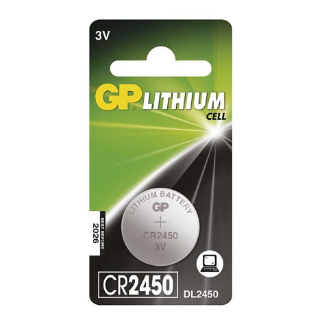 Lithium knoopcel batterij CR2450 GP LITHIUM 3V/600 mAh