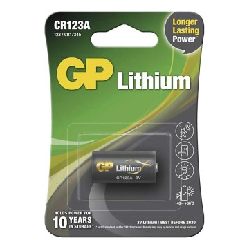 Lithiumbatterij CR123A GP LITHIUM 3V/1400 mAh