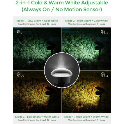 Litom - SET 2x Dimbare Solar LED Lamp 2in1 LED/3,7V IP67