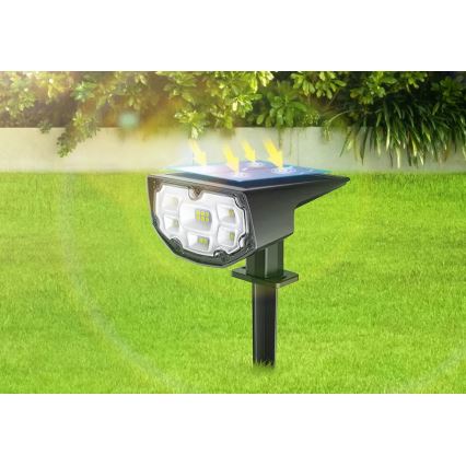 Litom - SET 2x Dimbare Solar LED Lamp 2in1 LED/3,7V IP68