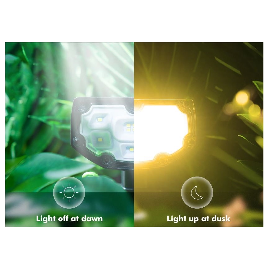 Litom - SET 2x Dimbare Solar LED Lamp 2in1 LED/3,7V IP68