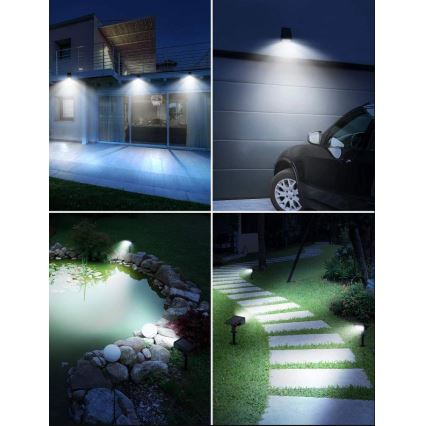 Litom - SET 2x LED Solar lamp met een bewegings- en schemersensor 2in1 LED/3,7V IP67