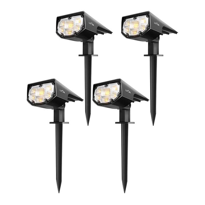 Litom - SET 4x Dimbare Solar LED Lamp 2in1 LED/3,7V IP67