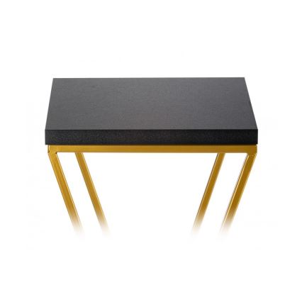 Bloemenstandaard LOFT 100x24 cm goud/zwart