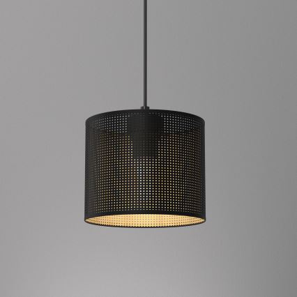 Hanglamp aan kabel LOFT SHADE 1xE27/60W/230V Ø 18 cm zwart/goud