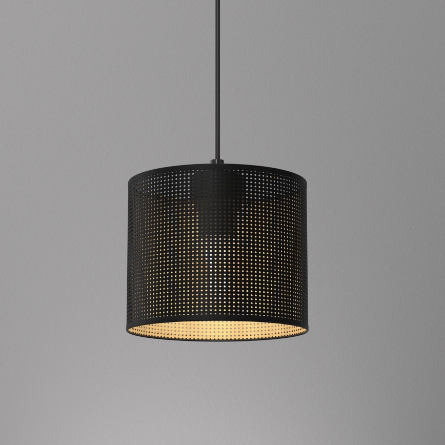 Hanglamp aan kabel LOFT SHADE 1xE27/60W/230V Ø 18 cm zwart/goud