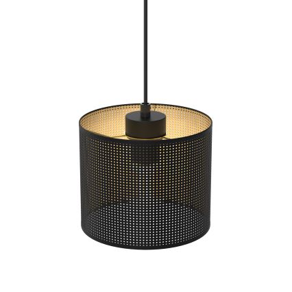 Hanglamp aan kabel LOFT SHADE 1xE27/60W/230V Ø 18 cm zwart/goud