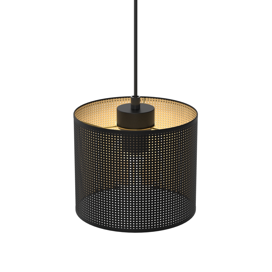 Hanglamp aan kabel LOFT SHADE 1xE27/60W/230V Ø 18 cm zwart/goud