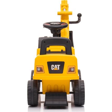 Loopfiets graafmachine CAT 2xAA geel/zwart